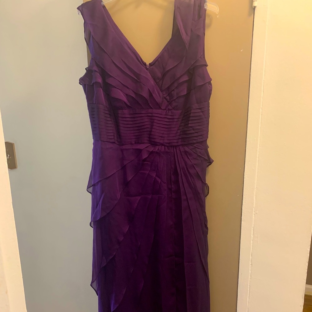 Adrienna Papell ruffle gown